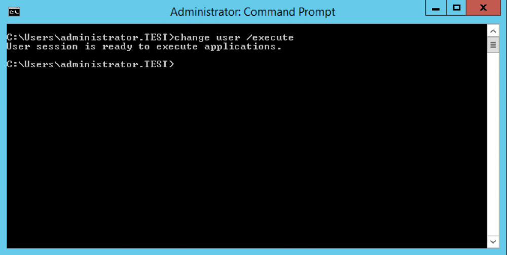 change user /execute
