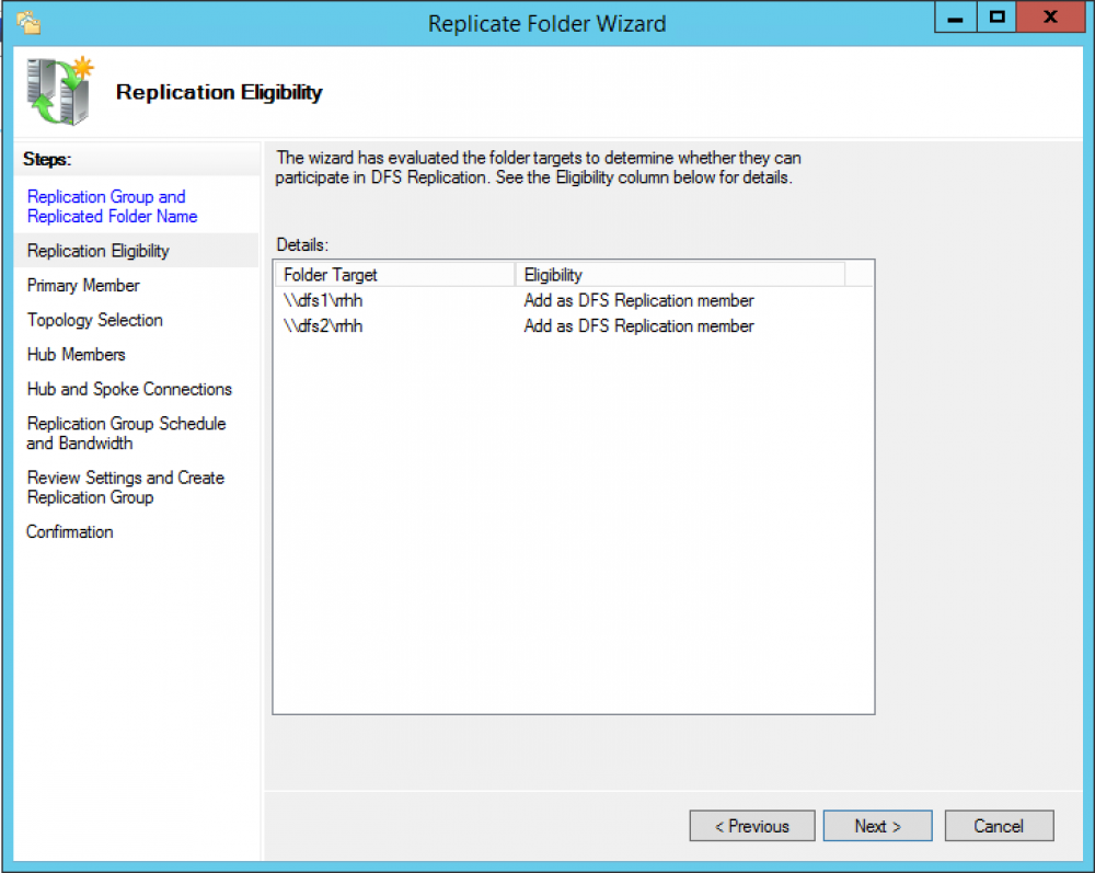 replication elegibility